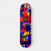 Abstract Expressionist 01 Skateboard (Voorkant)