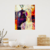 Abstract Expressionist: Bold Emotion Series Poster (Keuken)