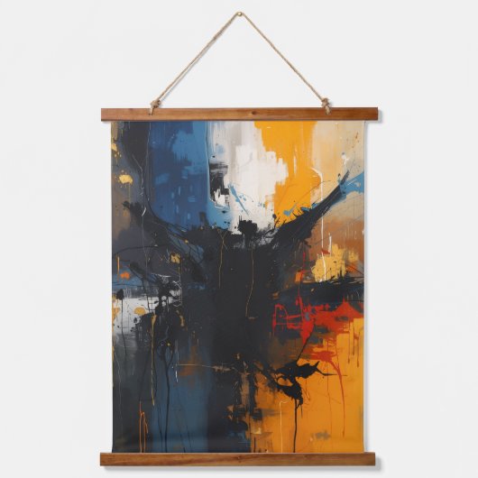 Abstract-expressionist Hangend Wandkleed (Voorkant)