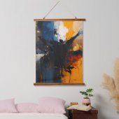 Abstract-expressionist Hangend Wandkleed (Slaapkamer)