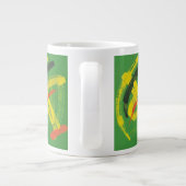 Abstract Expressionist Mark Making Fine Art Mug Extra Grote Beker (Achterkant)