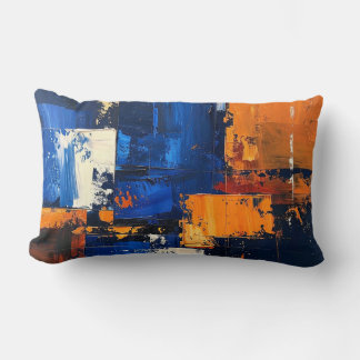 Abstract expressionistisch kussenhoesontwerp kussen