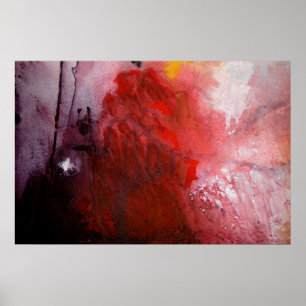 Abstract expressionistisch schilderij print Poster