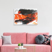 Abstract expressionistisch schilderij van Pierre G Canvas Afdruk (Insitu (Woonkamer))