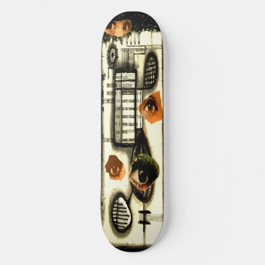 Abstract Eyes Skateboard (Voorkant)