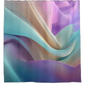 Abstract Fabric Texture in Pastel Tones Douchegordijn (Voorkant)