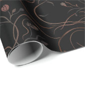 Abstract Faces Botanical Wrapping Paper Cadeaupapier (Rol Hoek)