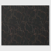 Abstract Faces Line Art Wrapping Paper Cadeaupapier (Vlak)