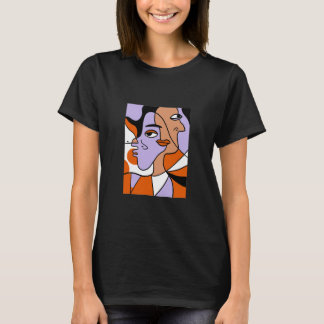 Abstract factuuracetkunst met kleurrijke kleuren t-shirt