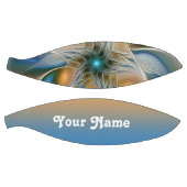 Abstract Fantastisch fractal met blauwe naam Basketbal (Panelen)