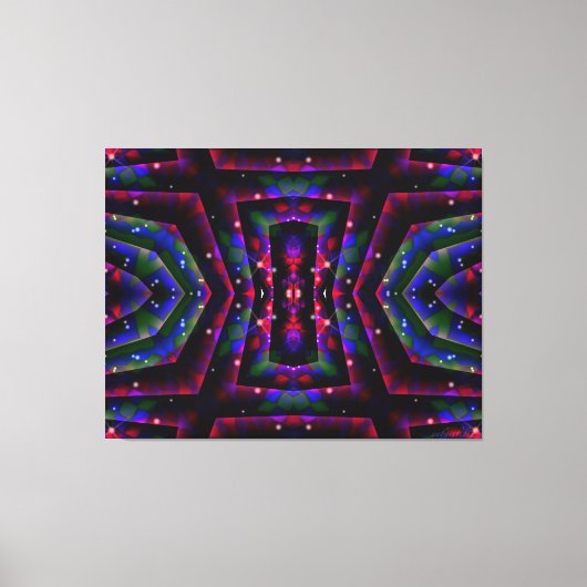Abstract Fantasy Night Twinking Skies Canvas (Voorkant)