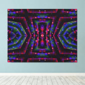 Abstract Fantasy Night Twinking Skies Canvas Afdruk (Insitu (Houten vloer))