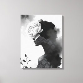 Abstract Fashion Portrait  Canvas Afdruk