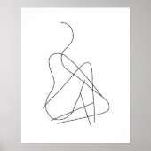 Abstract figuur 2 poster (Voorkant)