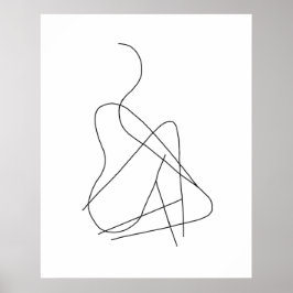 Abstract figuur 2 poster