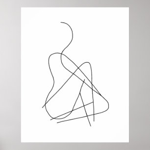 Abstract figuur 2 poster