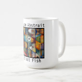 Abstract Fish Koffiemok (Voorkant rechts)