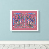 Abstract Flame Weaver Canvas Afdruk (Insitu (Houten vloer))