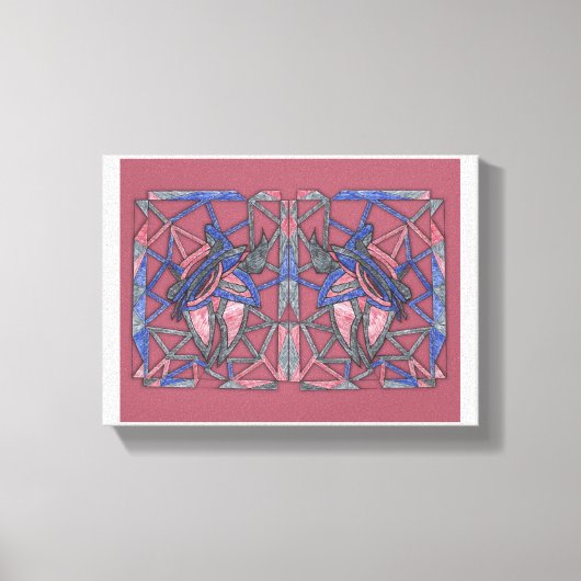 Abstract Flame Weaver Canvas Afdruk (Voorkant)