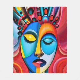 Abstract Fleece Deken