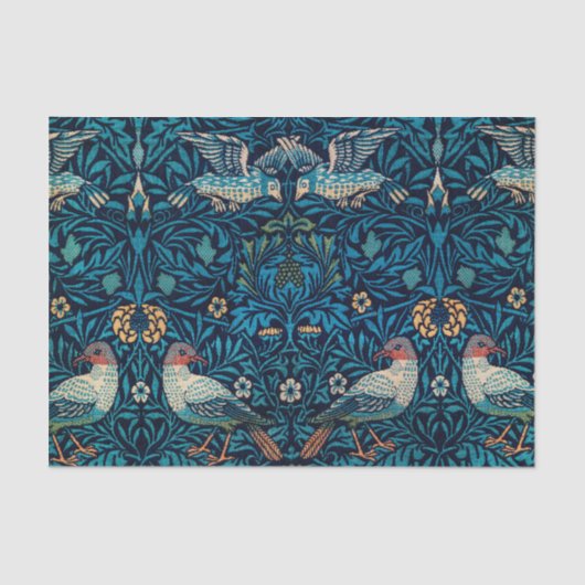 Abstract flessenpatroon en vogelpatroon Tissuepapier (Voorkant)