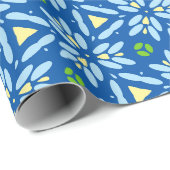 Abstract Floral design Cadeaupapier (Rol Hoek)