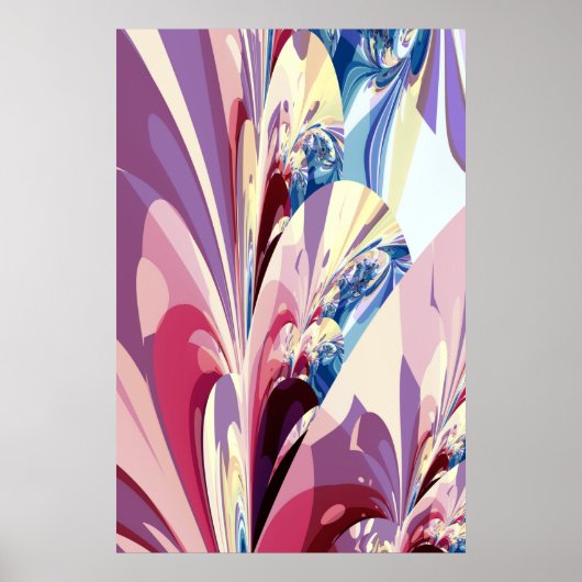 Abstract Floral design Poster (Voorkant)