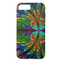 Abstract Floral Glas in lood Patroon