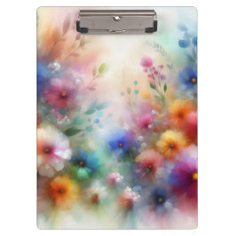 Abstract Floral in Watercolor Style Klembord