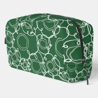 Abstract Floral Matrix (Dark Blue) Fine Art Toilettasje