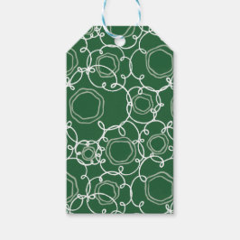 Abstract Floral Matrix (Dark Green) Fine Art Cadeaulabel