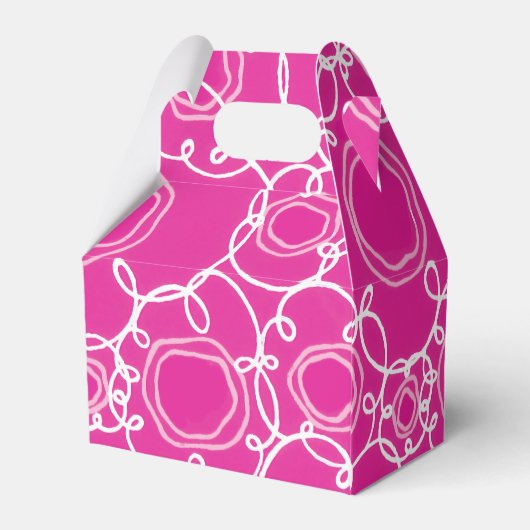 Abstract Floral Matrix (Hot Pink) Fine Art Bedankdoosjes (Achterkant)