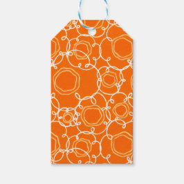 Abstract Floral Matrix (Orange) Fine Art Cadeaulabel
