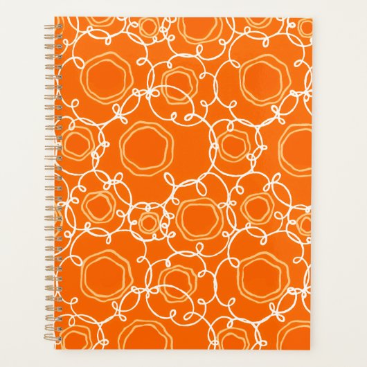 Abstract Floral Matrix (Orange) Fine Art Planner (Voorkant)
