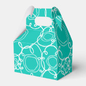 Abstract Floral Matrix (Teal) Fine Art Bedankdoosjes (Achterkant)