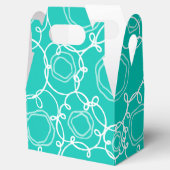 Abstract Floral Matrix (Teal) Fine Art Bedankdoosjes (Geopend)