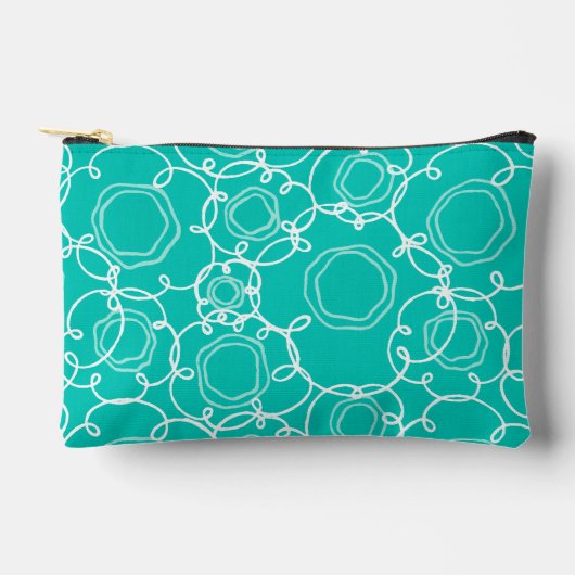 Abstract Floral Matrix (Teal) Fine Art Etui (Voorkant)