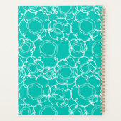 Abstract Floral Matrix (Teal) Fine Art Planner (Achterkant)