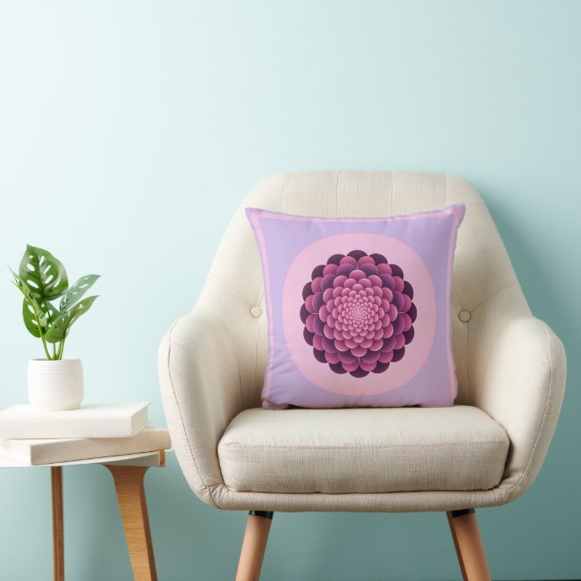 Abstract Floral-Modern Mandala Sierkussen (Stoel)