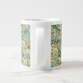  Abstract Floral Monogrammed Extra Grote Beker (Achterkant)