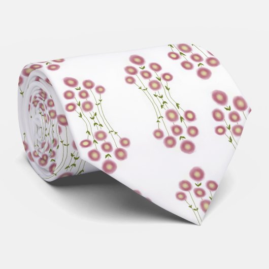 Abstract floral Neck Tie Stropdas (Opgerold)