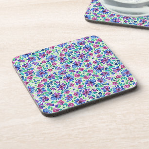 Abstract Floral Patroon - Hard plastic Onderzetter