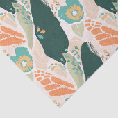  Abstract Floral Pattern Aqua Green Sinaasappel Tissuepapier (Detail)