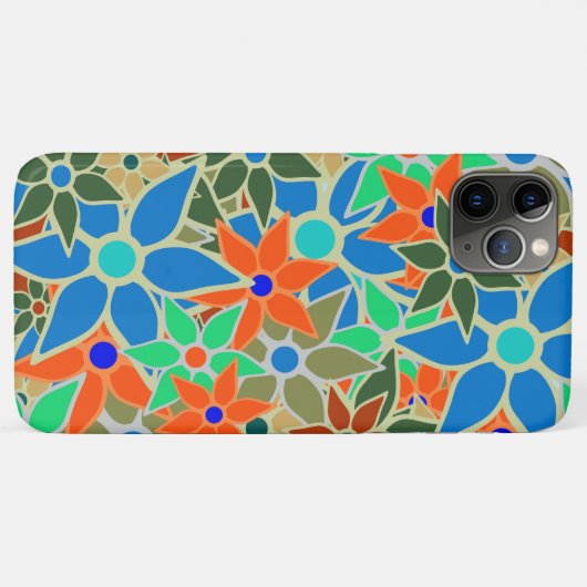 Abstract Floral Pattern Case-Mate iPhone Case (Achterkant (horizontaal))