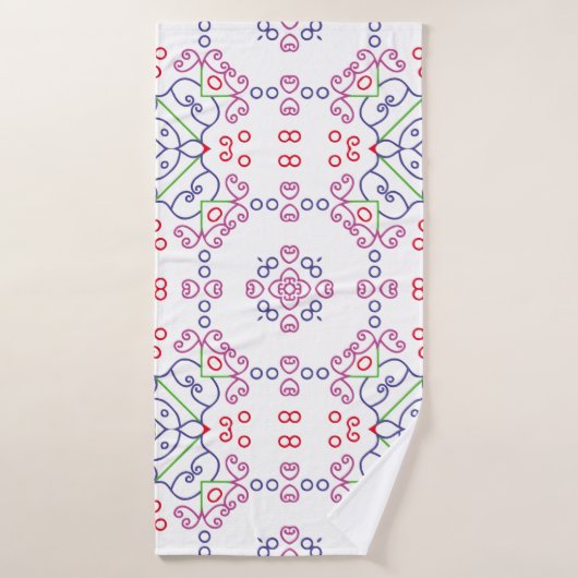 Abstract floral pattern designabstract, art, home (Serviette de bain)