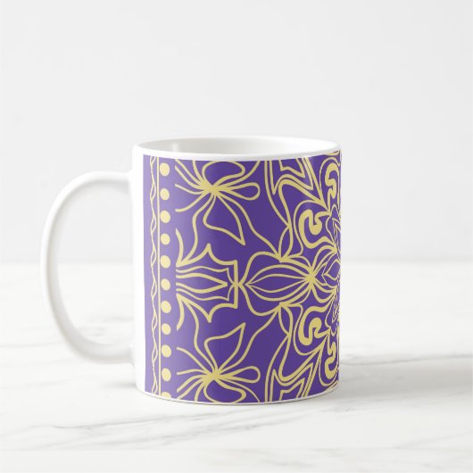 Abstract floral pattern. geometry, mandala design koffiemok (Links)
