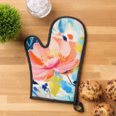 Abstract floral pattern painting ovenwant (Top down)