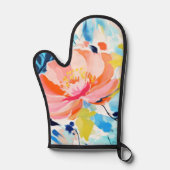 Abstract floral pattern painting ovenwant (Voorkant)