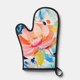 Abstract floral pattern painting ovenwant