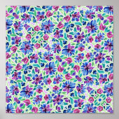 Abstract Floral Pattern - Poster (Voorkant)